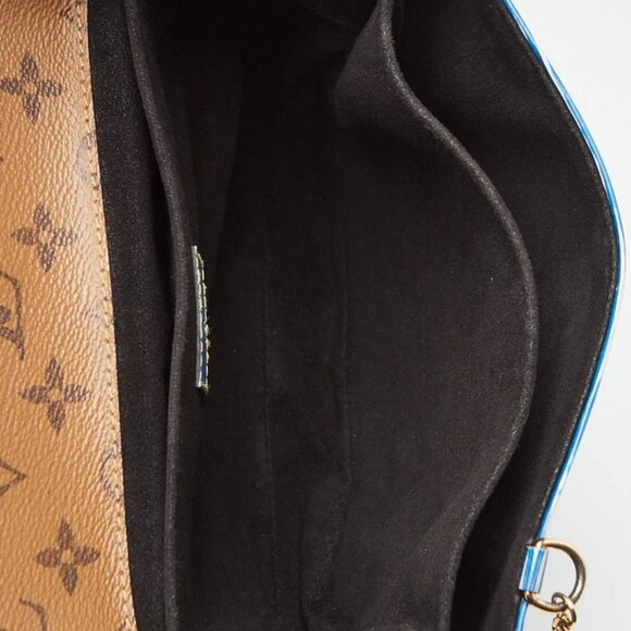 Louis Vuitton Monogram Reverse Canvas Denim Epi Pochette Metis Bag - Picture 9 of 12